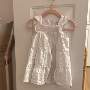Old Navy White Ruffle Dress